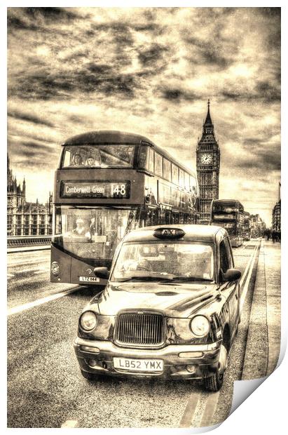 Westminster Bridge London Print by David Pyatt