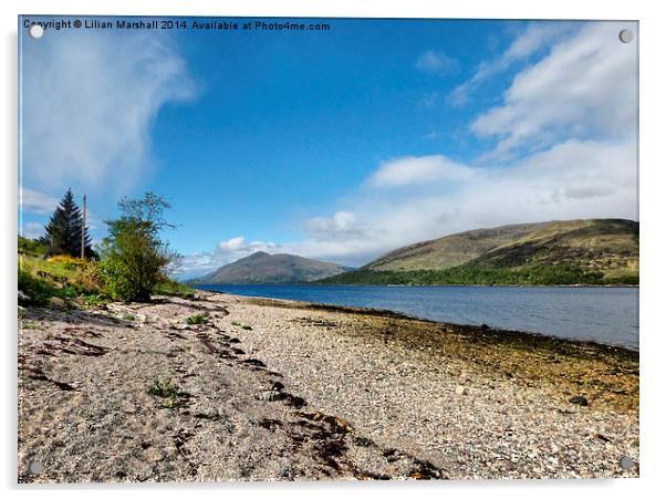 Loch Linnhe. Acrylic by Lilian Marshall