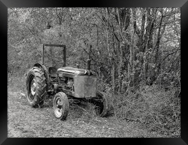Little ol tractor Framed Print by Jon Mills