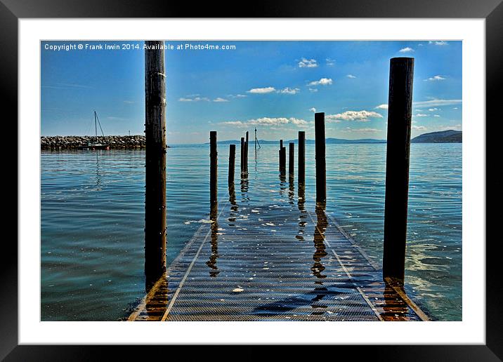 The vanishing pier at Rhos on Sea, Framed Mounted Print by Frank Irwin