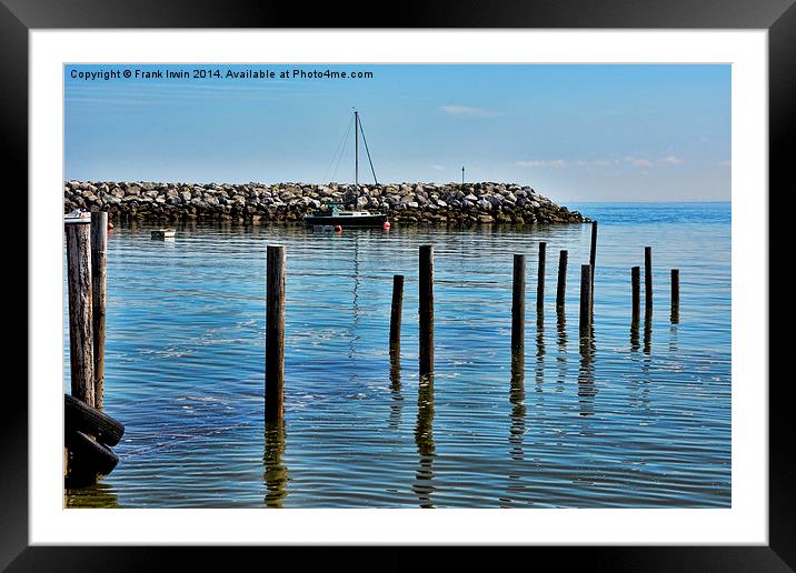 Under-water pier at Rhos on Sea, North Wales Framed Mounted Print by Frank Irwin