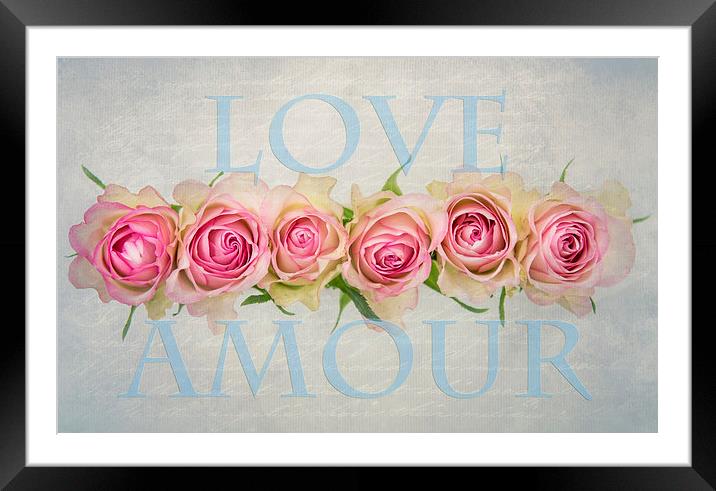 Love Amour Framed Mounted Print by Abdul Kadir Audah