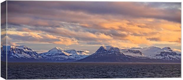 Icelandic Sunset Canvas Print by Ceri Jones