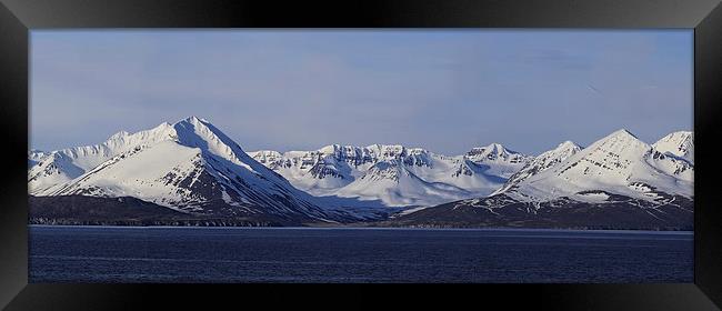 Akureyr Coastline Framed Print by Ceri Jones