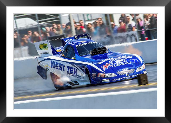 West Ten Funny Car Framed Mounted Print by Oxon Images