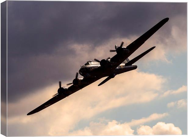 B-17 Flying Fortress Canvas Print by Keith Campbell