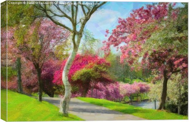 Victoria Park Springtime Canvas Print by Dawn O'Connor