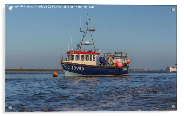 LT199 Fishing Boat Acrylic by Stewart Nicolaou