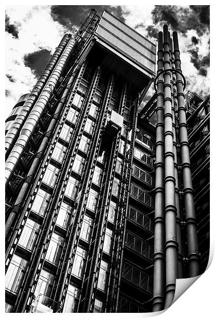 Lift shaft on Lloyds of London Print by Jason Wells
