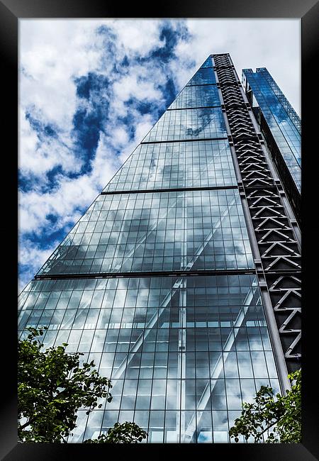 Triangular skyscraper in London Framed Print by Jason Wells