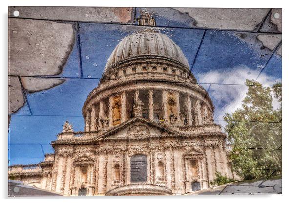 St Pauls Reflection Acrylic by Scott Anderson