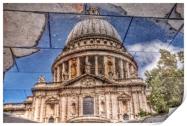 St Pauls Reflection Print by Scott Anderson