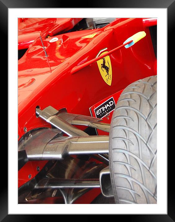 Ferrari Framed Mounted Print by Emma Crowter