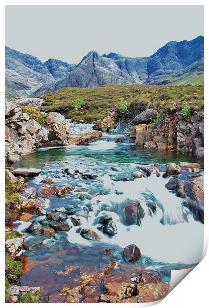 Fairy Pools, Isle of Skye Print by Paul Masterton