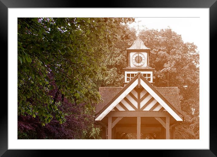 Clock Tower 1 Framed Mounted Print by Mark Holbrook