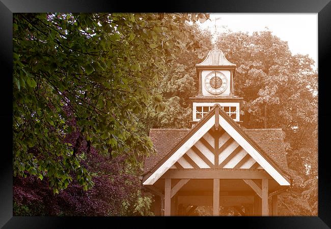 Clock Tower 1 Framed Print by Mark Holbrook