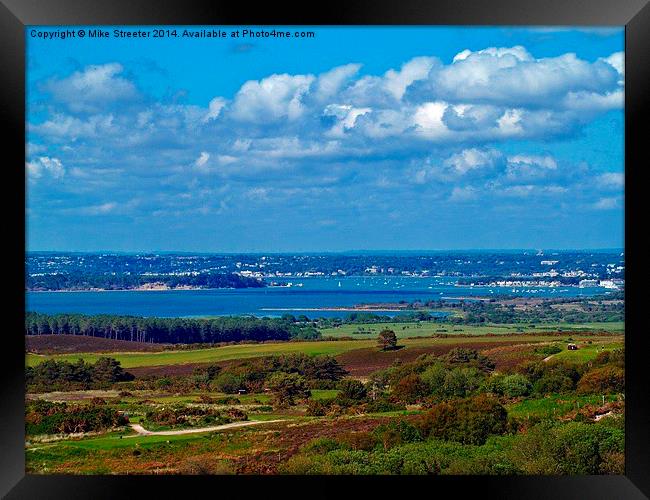 View from the top. Framed Print by Mike Streeter