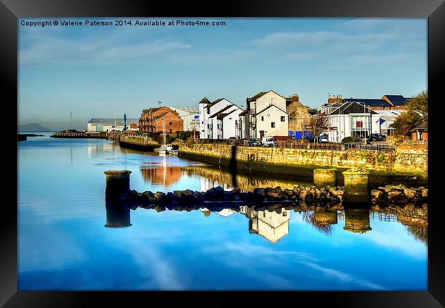 Auld Brig Reflection Framed Print by Valerie Paterson