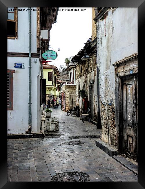 Back Streets of Antalya Framed Print by Lynn Bolt