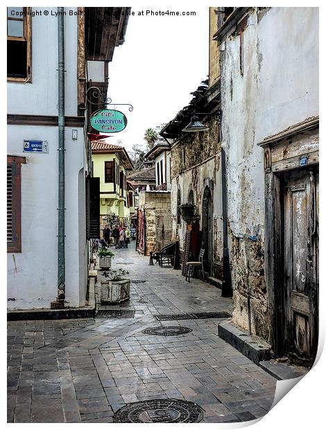 Back Streets of Antalya Print by Lynn Bolt