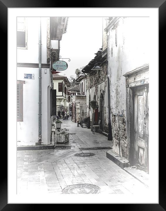Back Streets of Antalya 2 Framed Mounted Print by Lynn Bolt