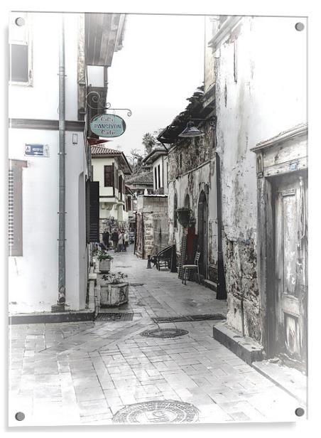 Back Streets of Antalya 2 Acrylic by Lynn Bolt