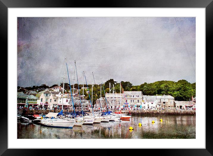 The Harbour Framed Mounted Print by Dawn Cox