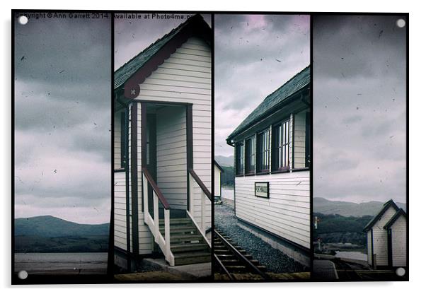 Porthmadog Signal Box Acrylic by Ann Garrett