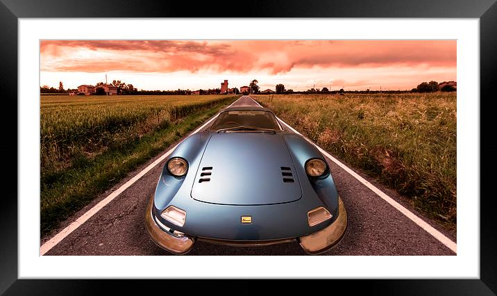 Modena land of motors Framed Mounted Print by Guido Parmiggiani