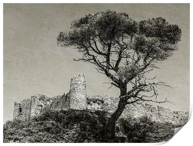 Welsh ruin Print by Jon Mills