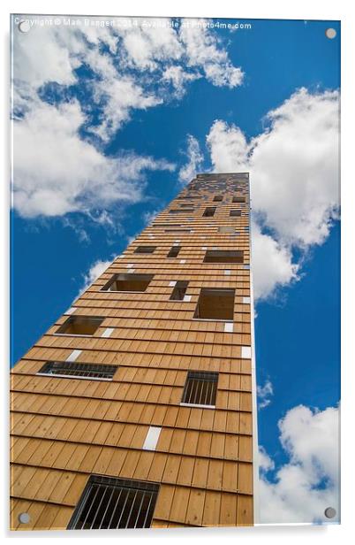 Wooden Tower Acrylic by Mark Bangert