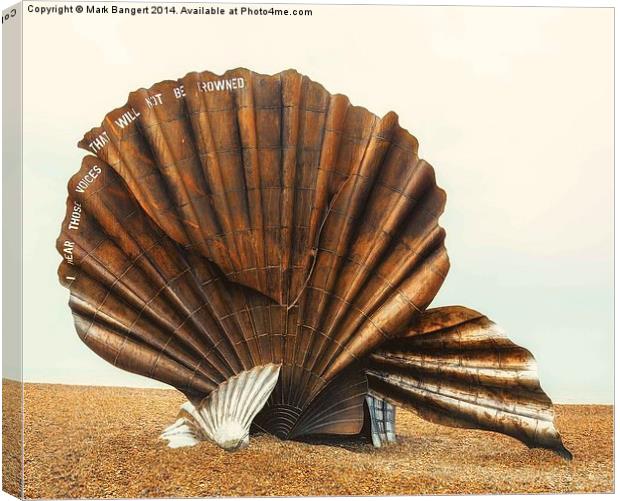 The Scallop, Aldeburgh Canvas Print by Mark Bangert