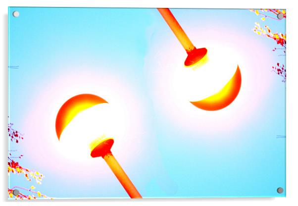 lollipop lamp Acrylic by Tara Martin