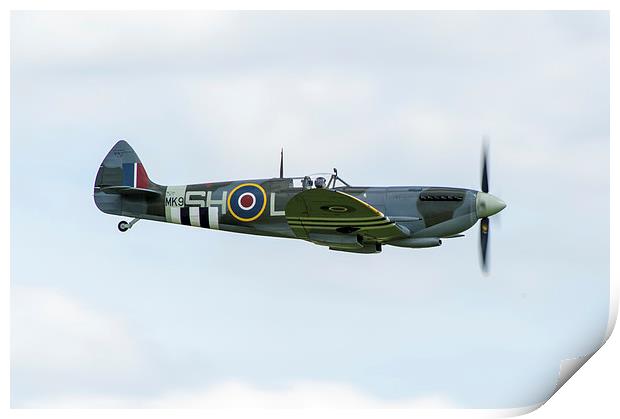 Spitfire Mk IX Print by Gary Eason