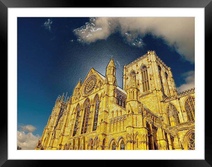York Minster special effect Framed Mounted Print by Robert Gipson