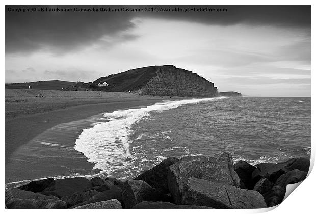 West Bay Print by Graham Custance