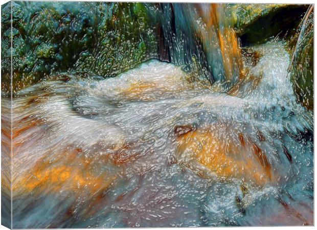 Painted stream Canvas Print by Robert Gipson