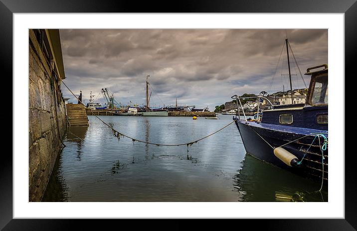 Brixham Harbour, England, UK Framed Mounted Print by Mark Llewellyn