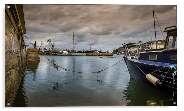 Brixham Harbour, England, UK Acrylic by Mark Llewellyn