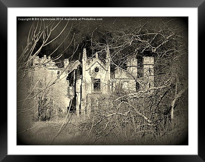 Creepy House in the Woods Framed Mounted Print by Bill Lighterness