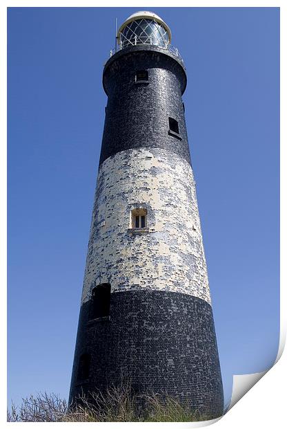 Spurn Peninsula Lighthouse. East Yorkshire Print by Richard Pinder