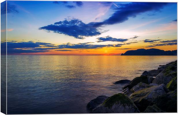 Orme Sunset Canvas Print by Ian Mitchell