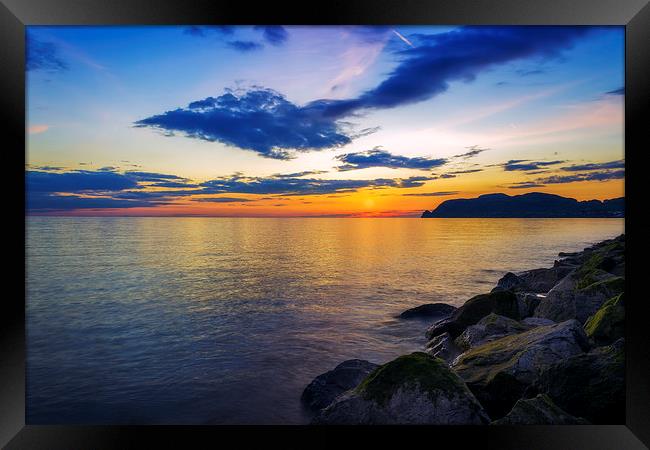 Orme Sunset Framed Print by Ian Mitchell