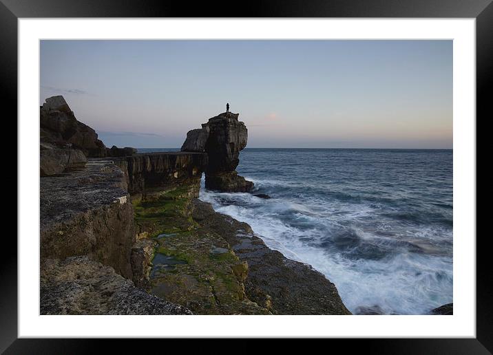 Pullpit Rock at Sunset Framed Mounted Print by Paul Brewer