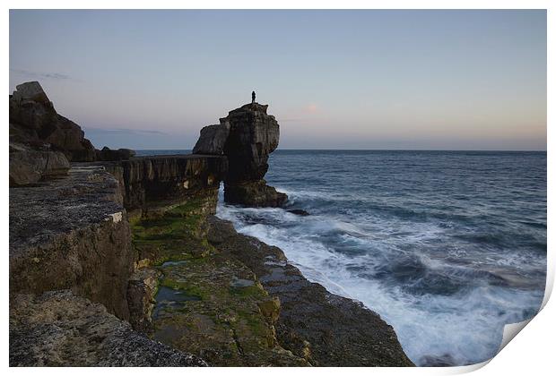 Pullpit Rock at Sunset Print by Paul Brewer