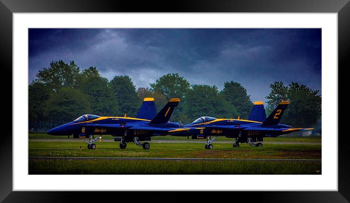 Angels In The Rain Framed Mounted Print by Chris Lord