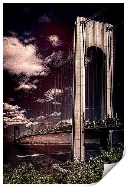 The Verrazano Bridge Print by Chris Lord