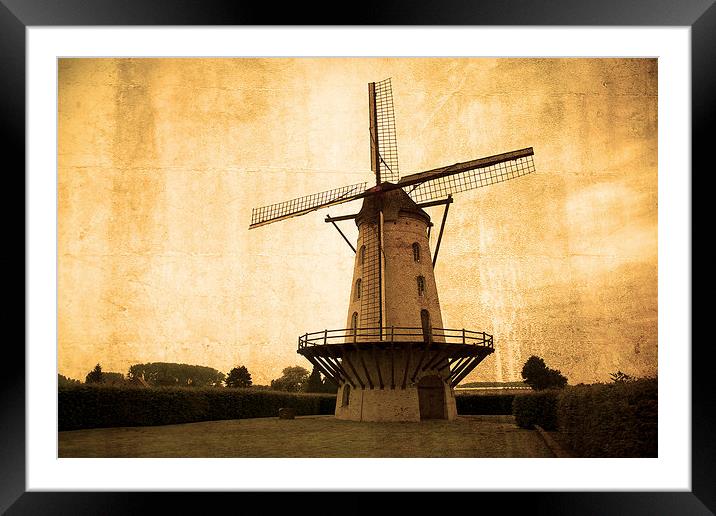 Le Moulin Jaune Framed Mounted Print by Rob Hawkins