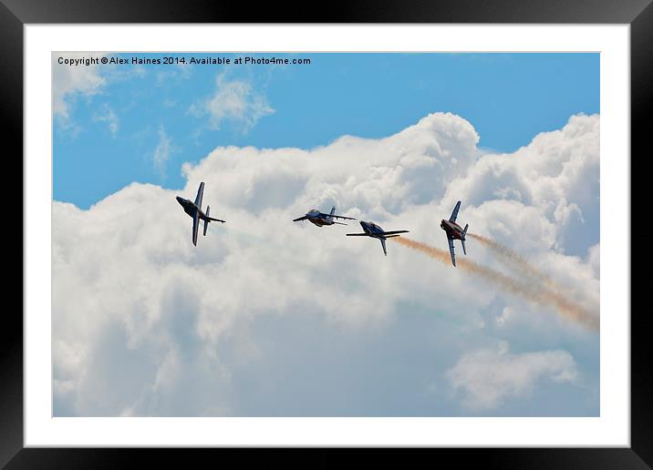 Patrouille de France Geometry lesson Framed Mounted Print by Alex Haines