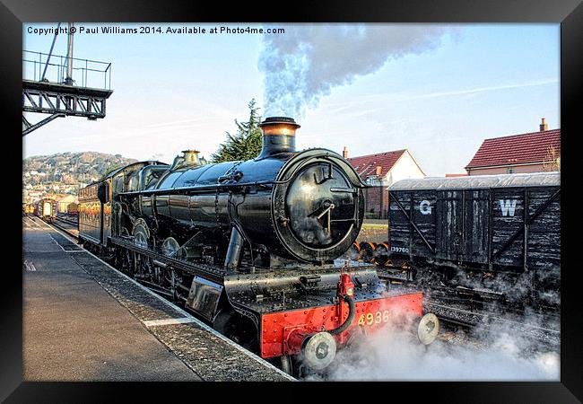 Steam at the Platform Framed Print by Paul Williams